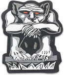 Gargoyle Iron on Round Center Back Patch for Biker Vest