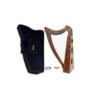 Best 22 string celtic harp Style Brown Lever Harp with Free Bag, Tuning Key and Strings