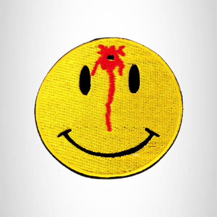 BULLS EYE HAPPY FACE Small Patch Iron on for Biker Vest SB803