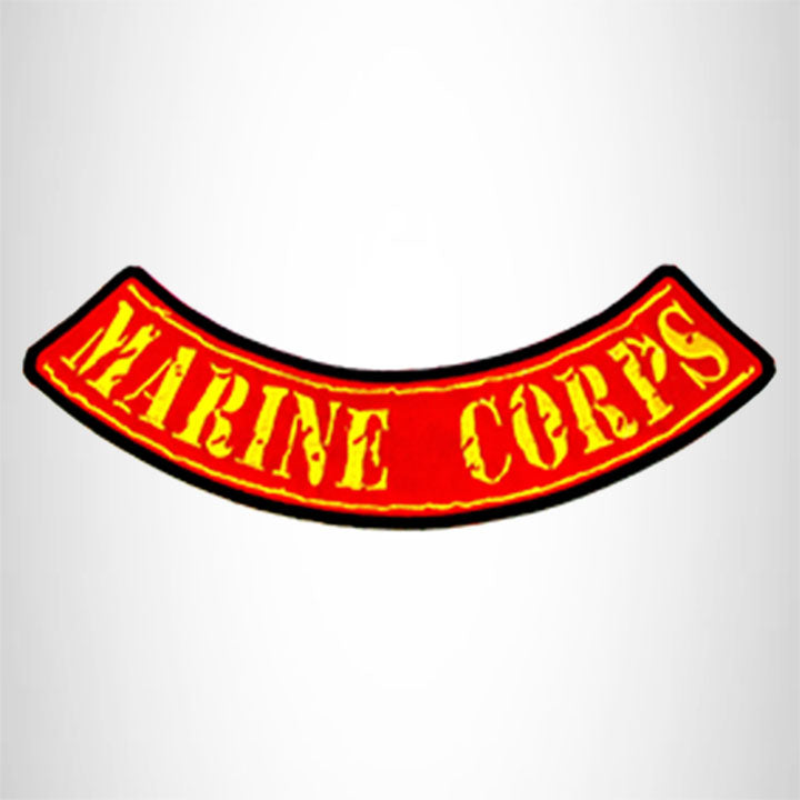 MARINE CORPS Iron on Bottom Rocker Patch for Motorcycle Biker Vest BR456