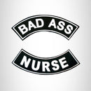 Bad Ass Nurse 2 Patches Set Sew on for Vest Jacket