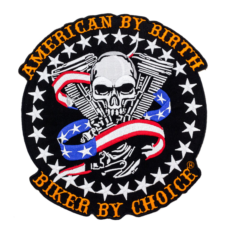 U.S. Army Skull & Flags Patches Set Embroidered for Biker Vest Jacket