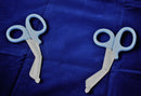 Trauma Shears light blue Durable Coated Stainless Steel Bandage Scissors-STURGIS MIDWEST INC.