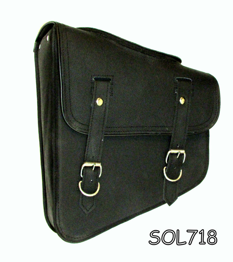 Motorcycle Solo Bag Power Sports 2 Strap Zip on Top 718 for Harley Davidson Dyna Street Bob